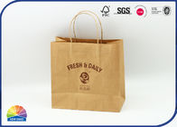 Shopping Mall PP Laminated 200gsm Kraft Paper Bags Biodegradable