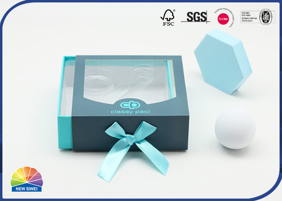 Butterfly Knot Drawer Gift Box With PET Insert Die Cut Window