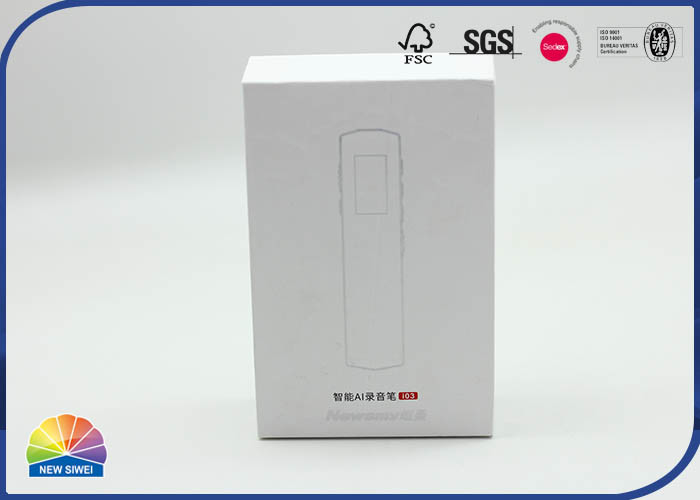 白い色の無光沢のラミネーション4Cはペーパー皿が付いているペーパー ギフト用の箱を印刷した
