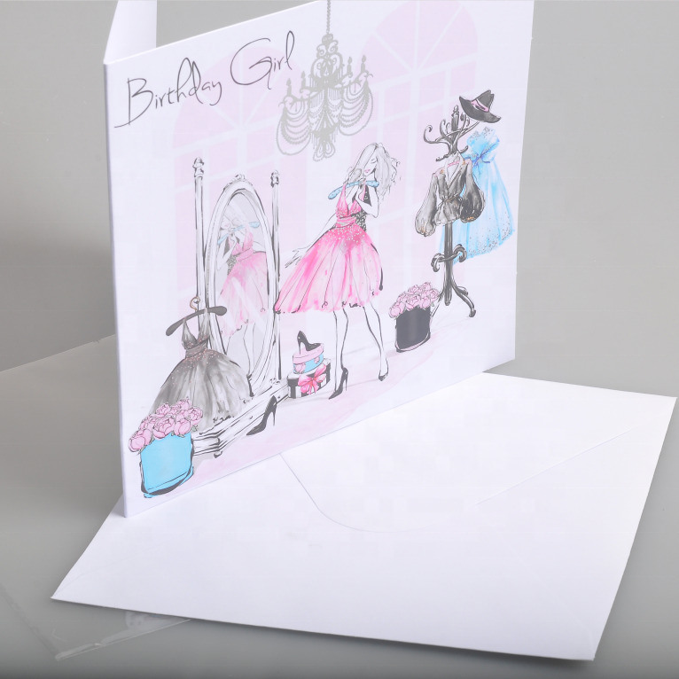 Paper Foldable Gift Box with Ribbon Handle for Gift/Cosmetic/Jewelry Convenient and Space-saving Design