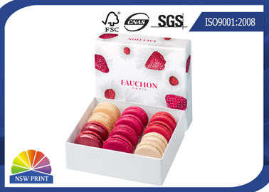 Macarons/空想のペーパー デザートのギフトの包装箱のための環境friendy ボール紙のギフト用の箱