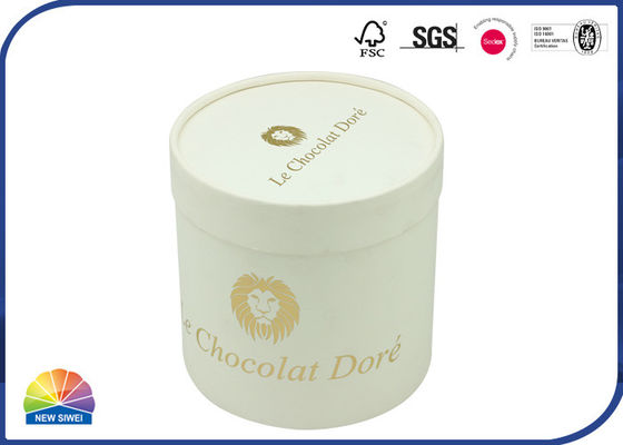 シリンダー金ぱく押しチョコレート ボール紙のペーパー管
