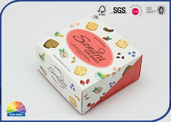 C1Sのペーパー折り畳み式ボール箱箱の焼けるクッキーの包装の点の紫外線ロゴ
