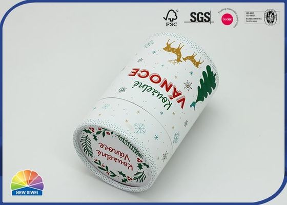 フル カラーの印刷物の無光沢のラミネーションのギフトのペーパー管のクリスマスのギフト用の箱