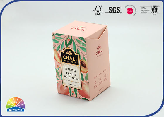 Oolongの茶包装のためのギフトの折りたたみ箱を滑らせる350gsm C1S