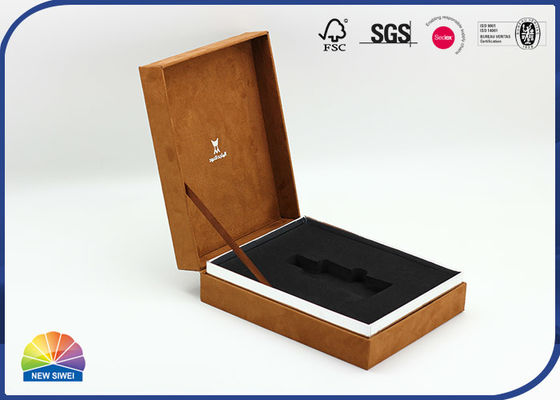 レトロ様式のガラス ビンのための生物分解性の蝶番を付けられたふたのギフト用の箱