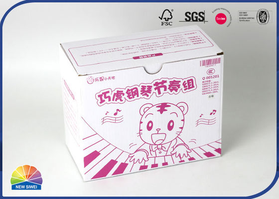 波形の包装箱のマットを印刷するピンクのオフセットCMYKはリサイクルした